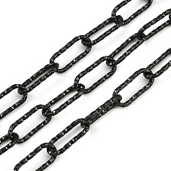 Черный 304 цепи из нержавеющей стали, ионное покрытие (ip), несварные, чёрные, 17x7.5x1.5 мм