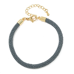 Кадет Синий 4.5 изготовление браслета из круглого нейлонового шнура миланского диаметра 202мм, с латунными выводами и 6.85 застежками из лобстера из нержавеющей стали, золотые, долговечный, стойки покрытие, кадетский синий, 17.4 дюйм ({2} см)