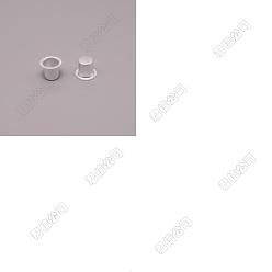 Платина 40шт алюминиевая чаша для свечей, аксессуары для баночных свечей, форма шляпы, платина, 1.5x1.8 см, Внутренний диаметр: 1.2 cm