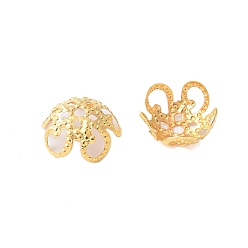 Золотой Железный шарик крышки, золотые, 10x4 мм, отверстие : 1 мм