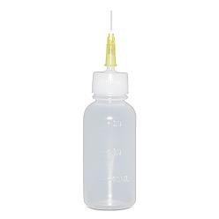WhiteSmoke PE Glue Dispensing Bottles, Squeeze Bottle, with Needle, WhiteSmoke, 11x3cm, Capacity: 30ml(1.01fl. oz)