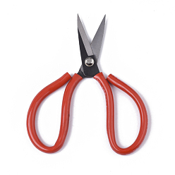 Red 45# Steel Scissors, Sewing Scissors, with Plastic Handle, Red, 175x98x9mm