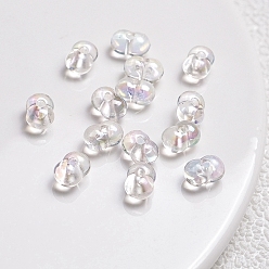 Clear Transparent Acrylic Beads, Clear, 8x5mm, Hole: 2mm