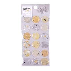 Lemon Chiffon PVC Adhesive Wax Seal Stickers Set, for Party Favors Invitations Greeting Cards, Lemon Chiffon, 200x95mm