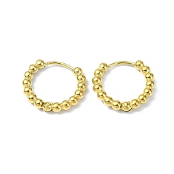 Ring Real 18K Gold Plated 316 Stainless Steel Hoop Earrings, Ring, 19x2.5mm