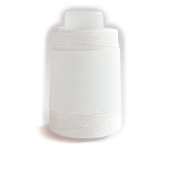 White 280M Size 40 100% Cotton Crochet Threads, Embroidery Thread, Mercerized Cotton Yarn for Lace Hand Knitting, White, 0.05mm