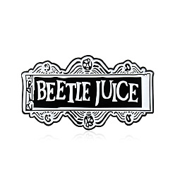 CC595 Quirky Beetlejuice Enamel Pin Badge - Here Lies Betelgeuse Design