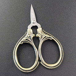 Antique Bronze & Stainless steel Color 201 Stainless Steel Scissors, Craft Scissor, for Needlework, Antique Bronze & Stainless steel Color, 60x42x0.3mm