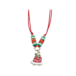 Necklace 4 Colorful Christmas Tree & Santa Claus Bracelet and Necklace Set for Kids