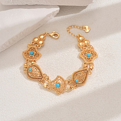 Золотой Браслеты из сплава кубического циркония для женщин, золотые, 7-1/4 дюйм (18.5 см)