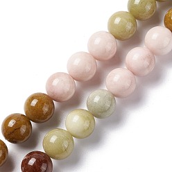 Другие Нефриты Природного нефрита нитей бисера, окрашенные, круглые, 14 мм, отверстие : 1.2 мм, около 28 шт / нитка, 14.96'' (38 см)