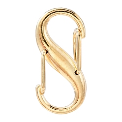 Golden Alloy Double S Snap Hook Spring Keychain Clasps, Rock Climbing Carabiners, for Women Men Camping Fishing, Golden, 27.5x14mm