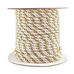 Lemon Chiffon 3-Ply Nylon Thread, Twisted Rope, for DIY Cord Jewelry Findings, Lemon Chiffon, 5.5mm, 25yard/wall