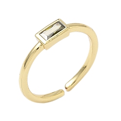 Темно-оливково-зеленый Прямоугольные латунные манжеты со стеклом для женщин, долговечный, стойки покрытие, без свинца и без кадмия, реальный 18 k позолоченный, темно-оливковый зеленый, 1.5 мм, внутренний диаметр: 15.3 мм