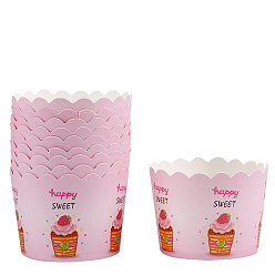 Pearl Pink Cupcake Paper Baking Cups, Greaseproof Muffin Liners Holders Baking Wrappers, Pearl Pink, 70x55mm, about 50pcs/set