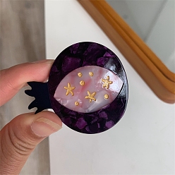 Звезда Ацетатные заколки для волос, для девочек детей, звезда, 52x48 мм