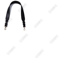 Черный 1ручки для сумок из поликарбоната и искусственной кожи, Сплав с застежкой омар, для замены ремней для мешков, золотой свет, чёрные, 78x3.8x0.35 см