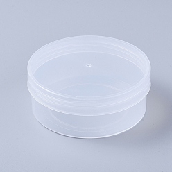 Clear Transparent Plastic Boxes,  Bead Storage Containers with Lid, Column, Clear, 10.4x4.15cm, Capacity: 220ml(7.44 fl. oz)