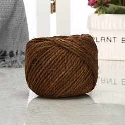 Saddle Brown 100M Jute Cord, Jute String, Jute Twine, for Jewelry Making, Saddle Brown, 3mm, about 109.36 Yards(100m)/Roll