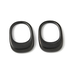 Черный 304 подвески из нержавеющей стали, ионное покрытие (ip), прямоугольный шарм, чёрные, 19x14.5x3 мм, отверстие : 12x10 мм