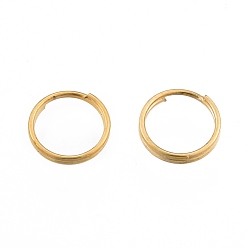 Golden 304 Stainless Steel Split Rings, Double Loops Jump Rings, Golden, 7x1mm, Inner Diameter: 6mm, Single Wire: 0.6mm