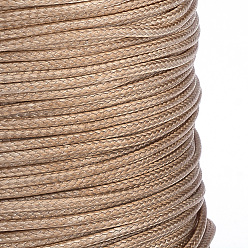 Pérou Cordes en polyester ciré coréen tressé, Pérou, 0.8mm, environ 87.48 yards (80m)/rouleau