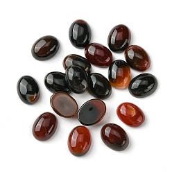 Natural Agate Natural Agate Cabochons, Oval, 8~8.5x6~6.5x2.5~3.5mm