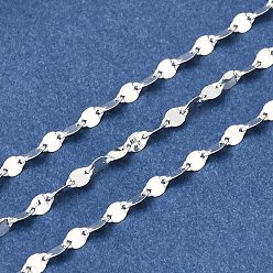 Argent 925 chaînes en argent sterling, argenterie, 3x2x0.1mm
