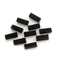 Black Fibre Perfume Pads, Essential Oils Diffuser Locket Pads, Cuboid, Black, 5x5cm