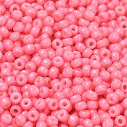 (RR4467) Duracoat Dyed Opaque Carnation MIYUKI Round Rocailles Beads, Japanese Seed Beads, 8/0, (RR4467) Duracoat Dyed Opaque Carnation, 3mm, Hole: 1mm, about 19000~20500pcs/pound