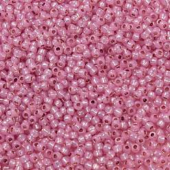 (PF2106) PermaFinish Dark Pink Opal Silver Lined Тохо 11/0 круглые бусины, японский бисер, (pf 2106) вечный темно-розовый опал с серебряной подкладкой, 2.2 мм, отверстие : 0.8 мм, Около 5555 шт / 50 г