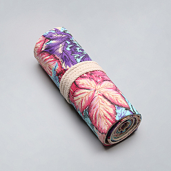 Coloré Thème de l'action de grâces feuille d'érable motif toile stylo retrousser, enveloppe de crayon de papeterie, colorées, 230x200mm