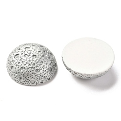 Light Grey Resin Cabochons, for DIY Mobile Phone Case Decoration, Lunar, Light Grey, 29.5x28x10.5mm
