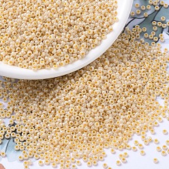 (RR529) Opaque Banana Ceylon Миюки круглые бусины рокайль, японский бисер, 11/0, (rr 529) непрозрачный банановый цейлон, 11/0, 2x1.3 мм, отверстие : 0.8 мм, Около 1111 шт / 10 г