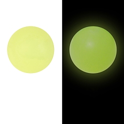 Champagne Yellow Luminous Food Grade Silicone Beads, Chewing Beads For Teethers, DIY Nursing Necklaces Making, Round, Champagne Yellow, 15mm