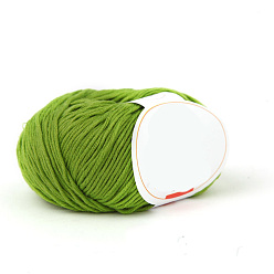 Yellow Green Cotton Yarn, for Weaving, Knitting & Crochet, Yellow Green, 2mm