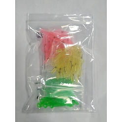 Mixed Color Gorgecraft 3 Colors 60Pcs Plastic Needle Threader for Hand Sewing, Wire Loop DIY Needle Threader Hand Machine Sewing Tool, Mixed Color, 3.15x0.7x0.4cm, 20pcs/color