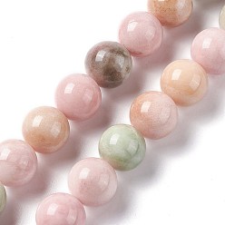 Другие Нефриты Природного нефрита нитей бисера, окрашенные, круглые, 14 мм, отверстие : 1.2 мм, около 28 шт / нитка, 14.96'' (38 см)