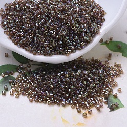 (DB0122) Корневое Пиво с Золотым Блеском Бусины miyuki delica, цилиндр, японский бисер, 11/0, (дБ 0122) корень пива золотой блеск, 1.3x1.6 мм, отверстие : 0.8 мм, Около 2000 шт / 10 г