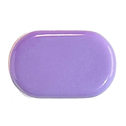 Violet Plastic Snap Hair Clip Finding, Oval, Violet, 43x28mm