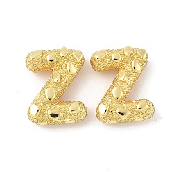 Letter Z Латунные подвески, письмо амулеты, стойки покрытие, долговечный, без кадмия и без свинца, золотые, Письмо Z, 19~20x11~19x6.5~7 мм, отверстие : 3~4x2.5 мм