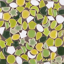 Mixed Color Porcelain Mosaic Tiles, Irregular Shape Mosaic Tiles, for DIY Mosaic Art Crafts, Picture Frames, Mixed Shapes, Mixed Color, 10x5mm, 170pcs/bag