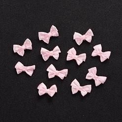 Pink Spot Ribbon Hair Bows, Fabric Material in Polka Dots Design, good for Dress & Hair Jewelry Decoration, Pink, about 17~18mm wide, 24mm long