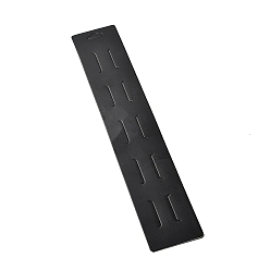 Black Paper Hair Clip Display Cards, Rectangle, Black, 32x6x0.05cm, Hole: 9x20mm