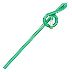 Green Solid Color Plastic Imitation Wood Pencil, High Musical Note Pencil, for Office & School Supplies, Green, 200x7mm