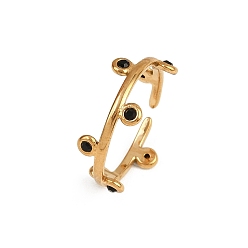 Реактивный Самолет 304 открытые манжеты из нержавеющей стали Rhinetson для женщин, ионное покрытие (ip), золотые, круглые, струя, 1.5~7.5 мм, внутренний диаметр: регулируемый