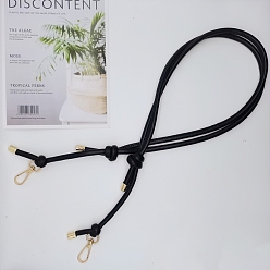 Черный Регулируемый ремень для сумки из искусственной кожи, для аксессуаров для замены сумок, чёрные, 800 mm ~ 1400 mm