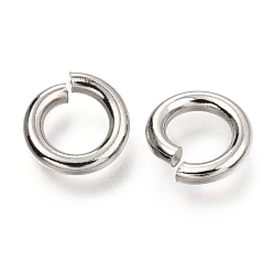 Stainless Steel Color 304 Stainless Steel Open Jump Rings, Round Rings, Stainless Steel Color, 10x2mm, Inner Diameter: 6mm