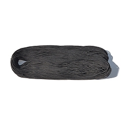 Gray 100M Braided Round Cotton Cords, for Crafts Packaging, Gray, 3mm, about 109.36 Yards(100m)/Bundle