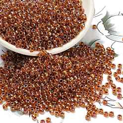 (1825) Inside Color AB Hyacinth/Opaque Purple Lined Тохо 11/0 круглые бусины, японский бисер, (1825) внутри цвет ab гиацинт / непрозрачный фиолетовый на подкладке, 11/0, 2.2 мм, отверстие : 0.8 мм, Около 1110 шт / 10 г